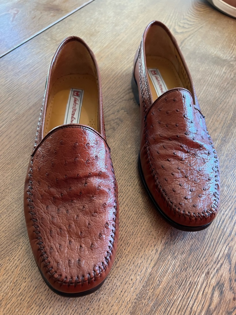 Men's Brown Textured Slip-On Loafers - Classic Casual Dress Loafer